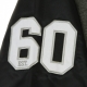 NFL GIUBBOTTO COLLEGE HOODED MIXED FABRIC VARSITY JACKET OAKRAI BLACK/DARK GREY HEATHER/WHITE