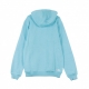 FELPA CAPPUCCIO CLASSIC PURE HOODY KANGAROO BLUE CURACAO