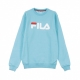 FELPA GIROCOLLO PURE CREW SWEAT BLUE CURACAO