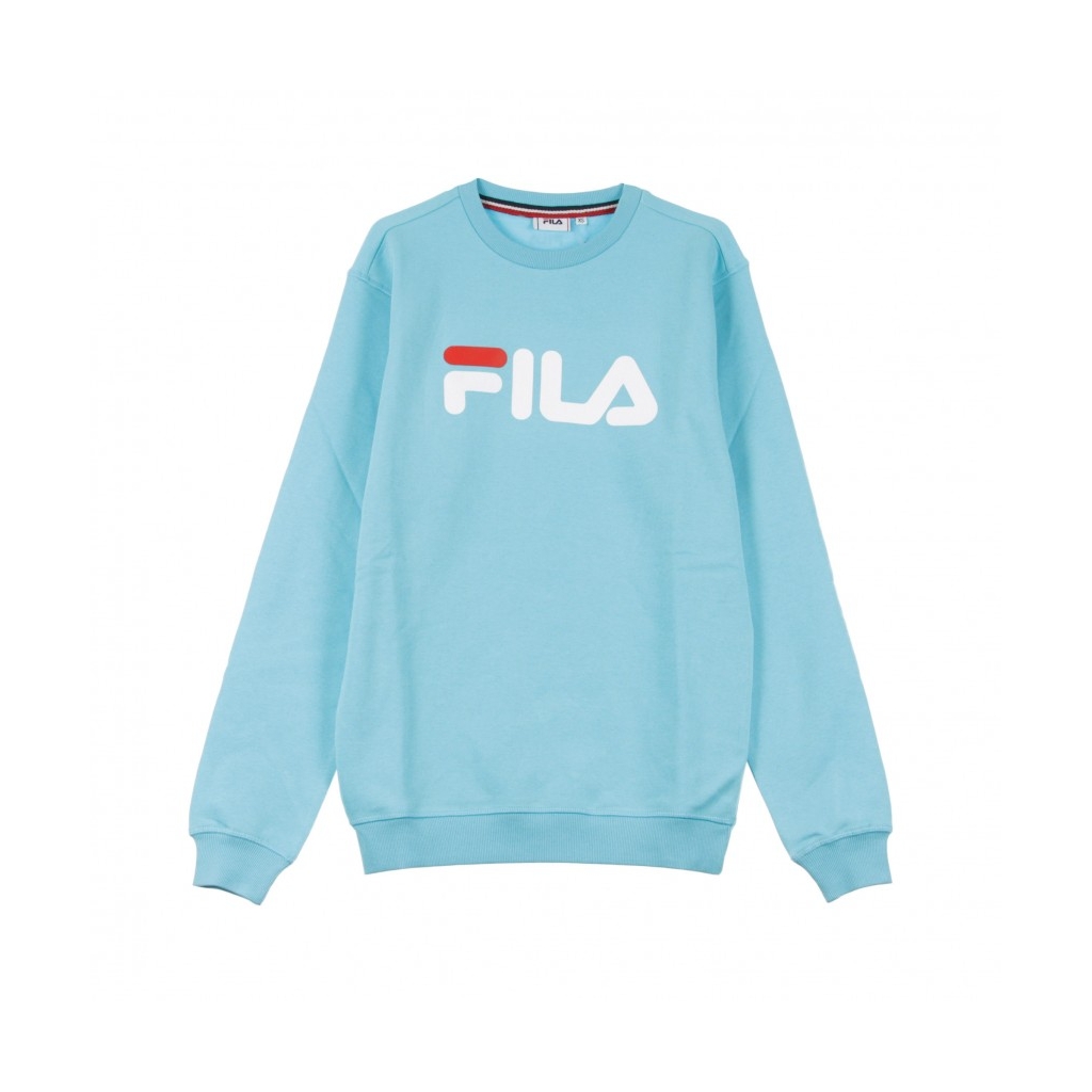 FELPA GIROCOLLO PURE CREW SWEAT BLUE CURACAO