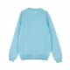 FELPA GIROCOLLO PURE CREW SWEAT BLUE CURACAO