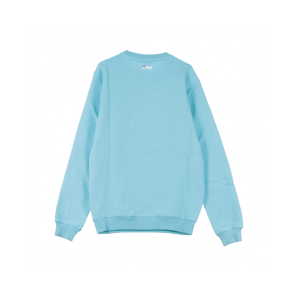 FELPA GIROCOLLO PURE CREW SWEAT BLUE CURACAO