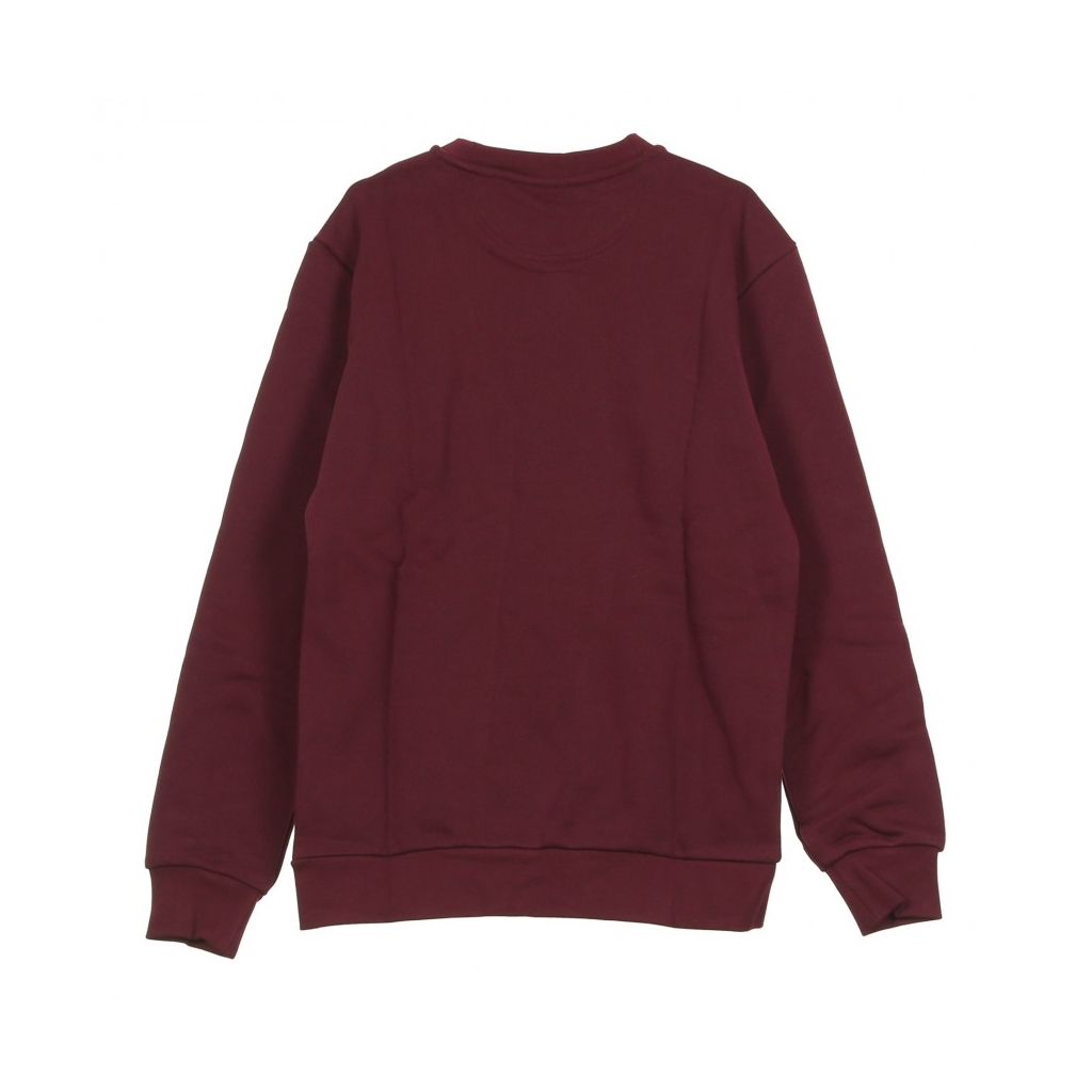 FELPA GIROCOLLO OUTLINE CREW MAROON