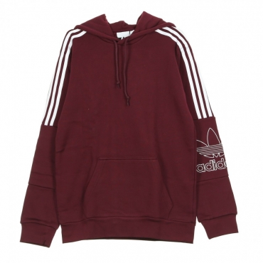 FELPA CAPPUCCIO OUTLINE HOODIE MAROON