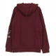 FELPA CAPPUCCIO OUTLINE HOODIE MAROON