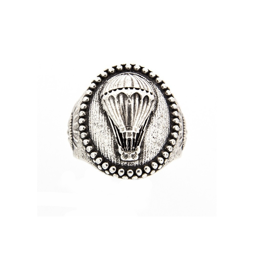 OVAL SILBER MONGOLFIERA RING