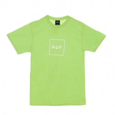 MAGLIETTA ESSENTIALS BOX LOGO HUF GREEN