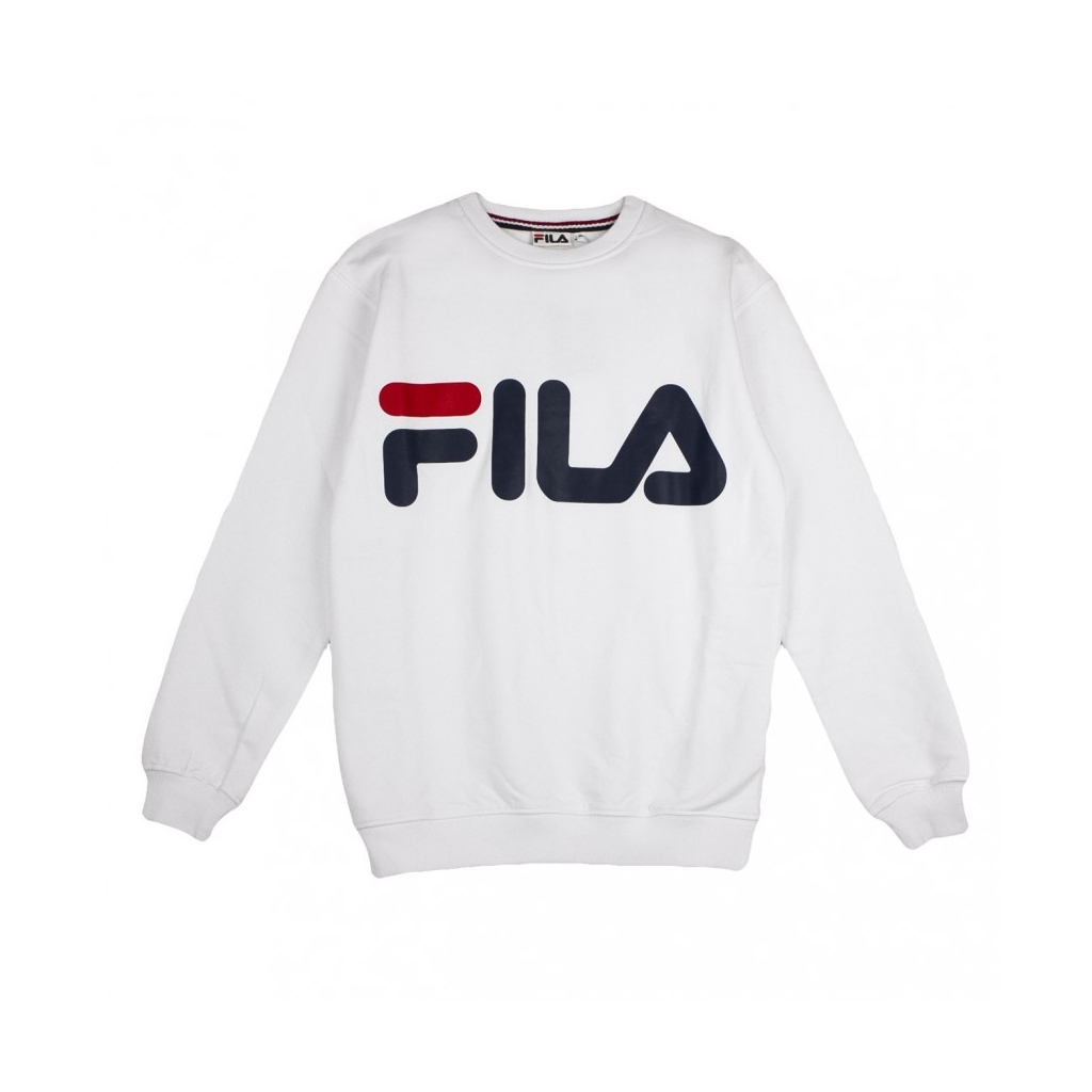 FELPA GIROCOLLO CLASSIC LOGO SWEAT BRIGHT WHITE