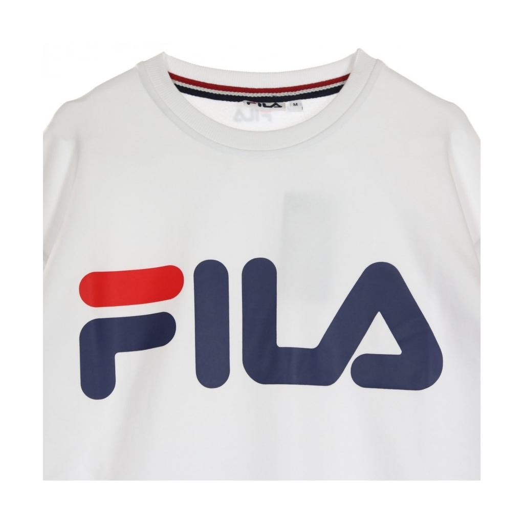 FELPA GIROCOLLO CLASSIC LOGO SWEAT BRIGHT WHITE