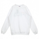 FELPA GIROCOLLO CLASSIC LOGO SWEAT BRIGHT WHITE