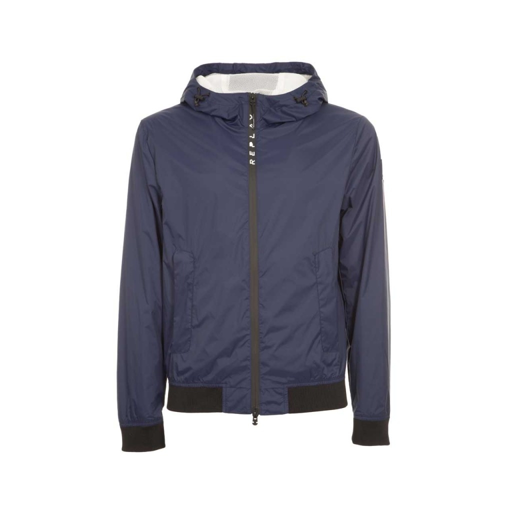 Giacca in nylon con logo 880