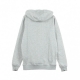 FELPA CAPPUCCIO LOGO HOODY HEATHER GREY/BLACK