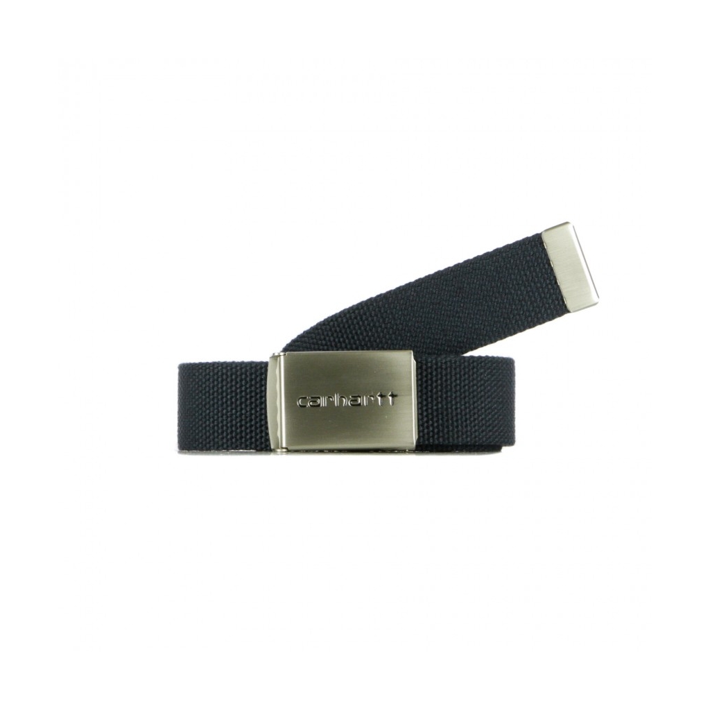 CINTURA CLIP BELT CHROME DARK NAVY