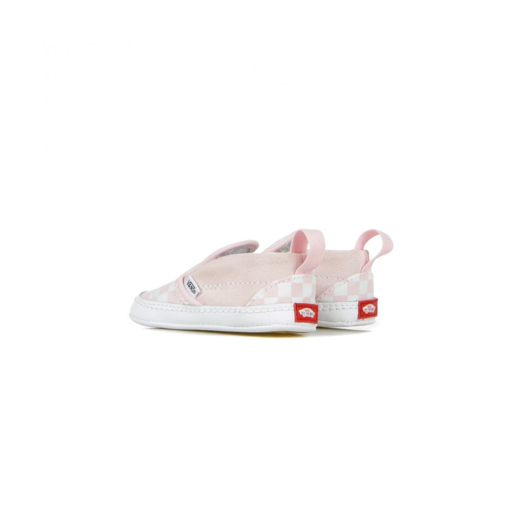 SCARPA BASSA SLIP-ON V CRIB CHECKERBOARD GREY W/RED PRIN