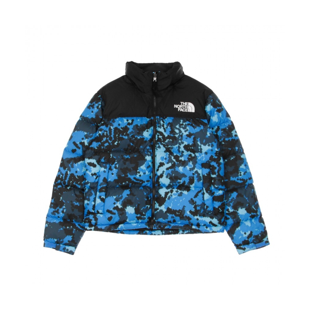 Piumino W 1996 Retro Nuptse Jacket Clear Lake Blue Camo Print Bowdoo Com