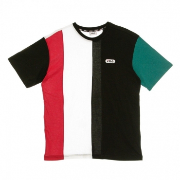 MAGLIETTA BANSI BLOCKED TEE BLACK/TEAL GREEN/BRIGHT WHITE/CERISE