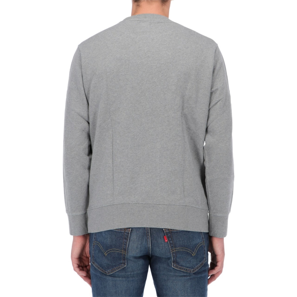 Felpa Levis Uomo Gircollo Logo Classic 0002 GREY