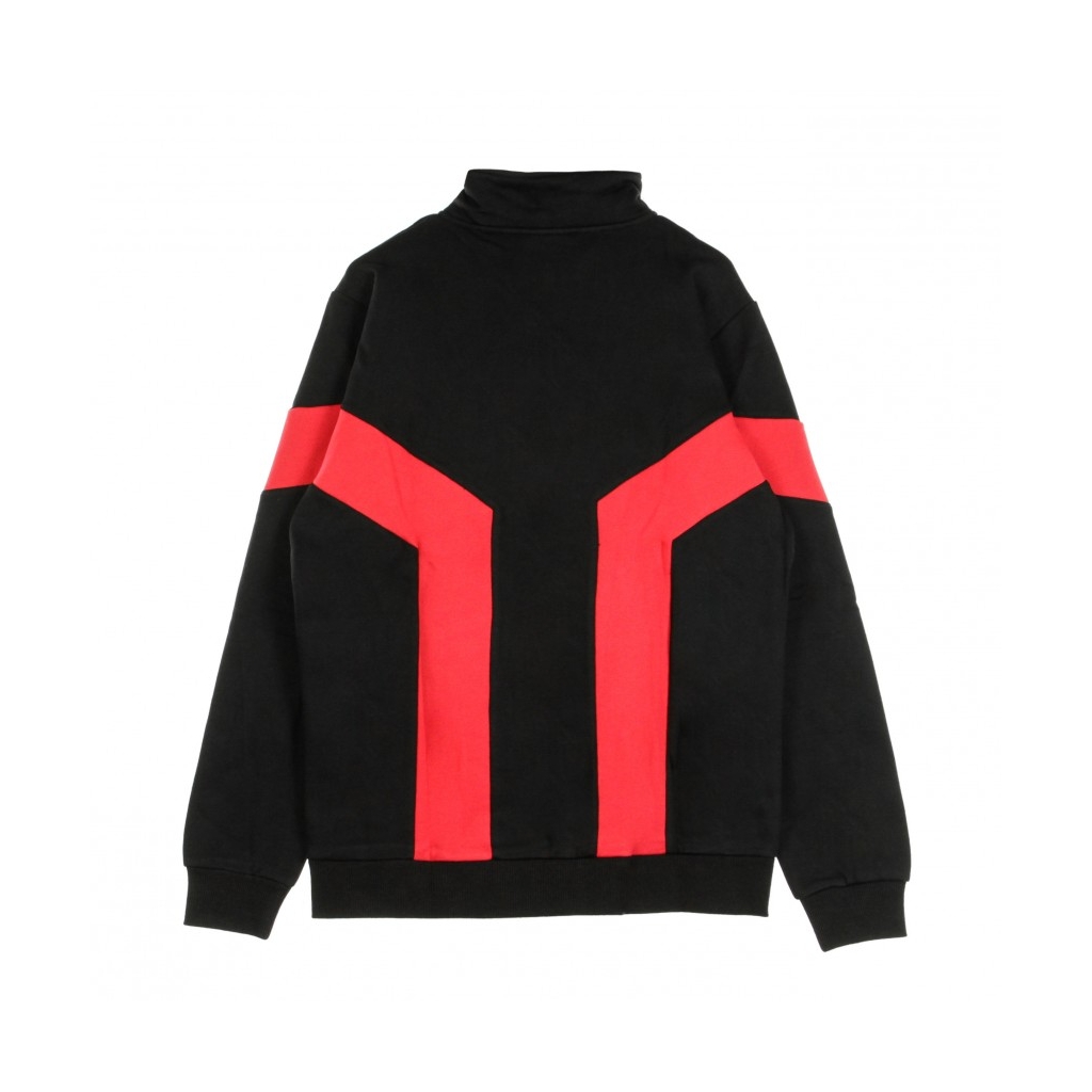 FELPA COLLO ALTO GRAVITY HALF ZIP BLACK/RED