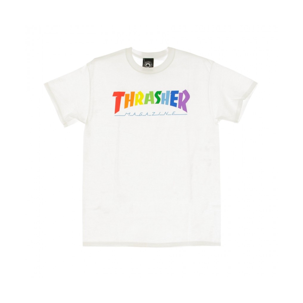 MAGLIETTA RAINBOW MAG TEE WHITE