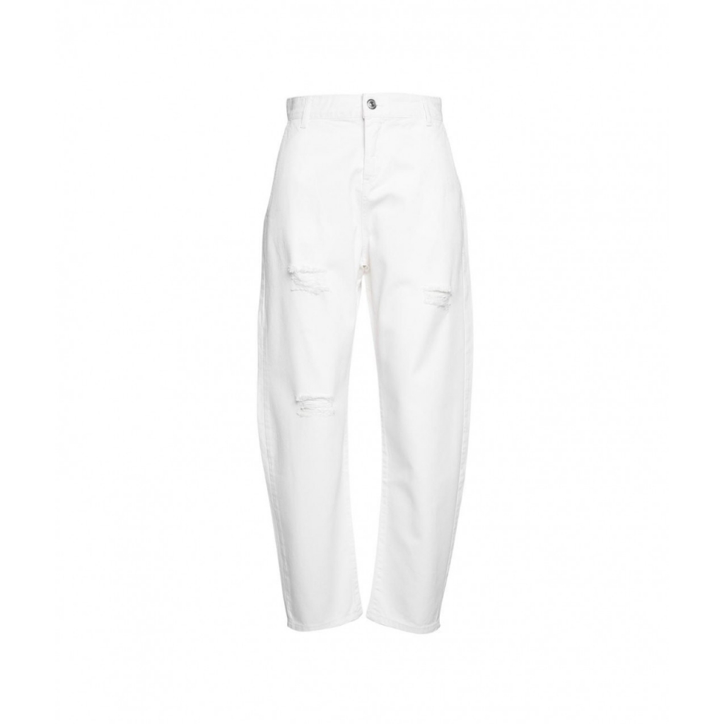 Pantalone on sale bianco jeans