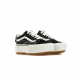 SCARPA BASSA OLD SKOOL STACKED SUEDECANVAS/BLACK