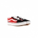 SCARPA BASSA COMFYCUSH OLD SKOOL CHECKERBOARD BLACK/RED