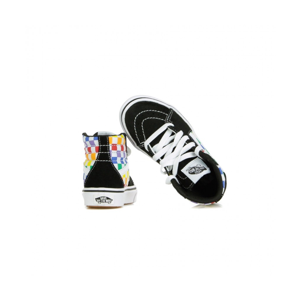 Vans checkerboard rainbow top true white