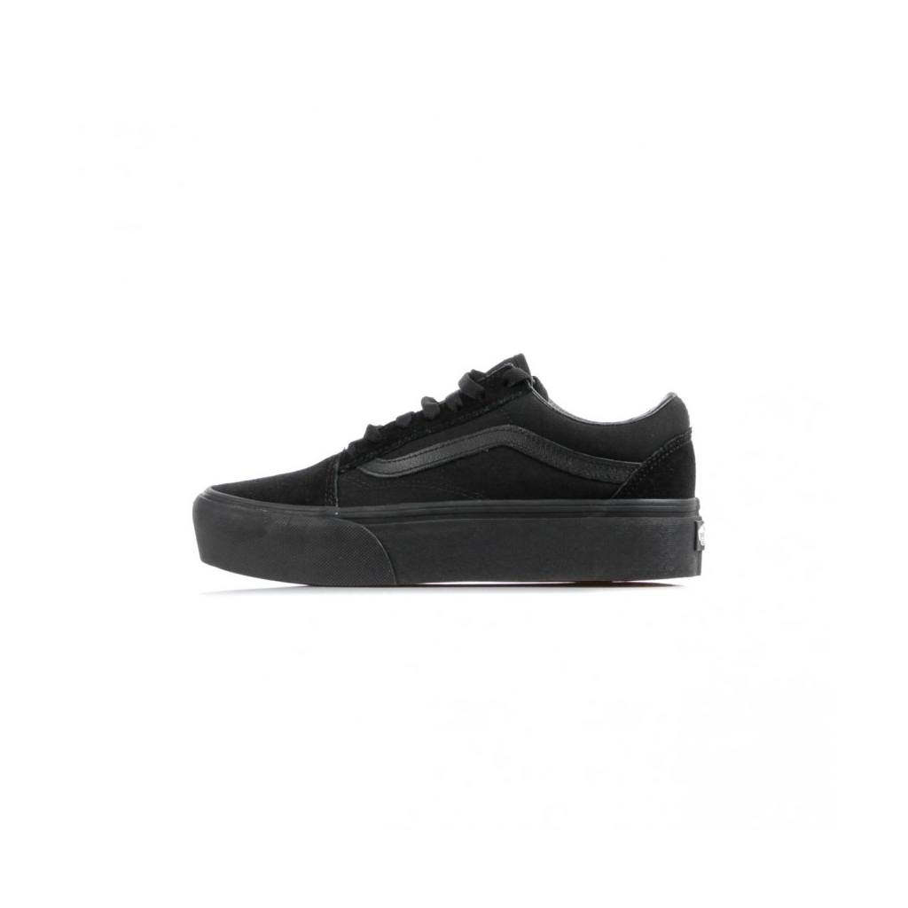 SCARPA BASSA OLD SKOOL PLATFORM BLACK/BLACK