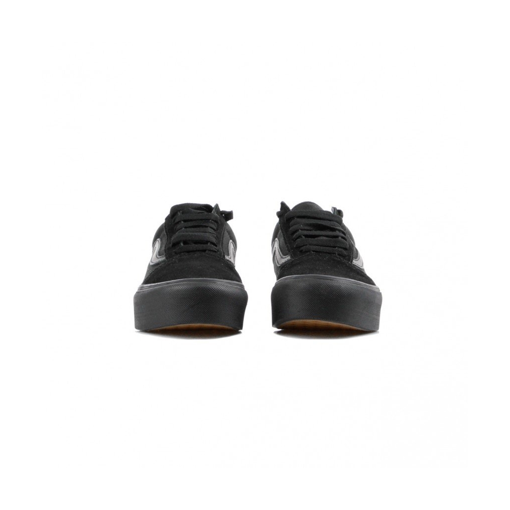 SCARPA BASSA OLD SKOOL PLATFORM BLACK/BLACK