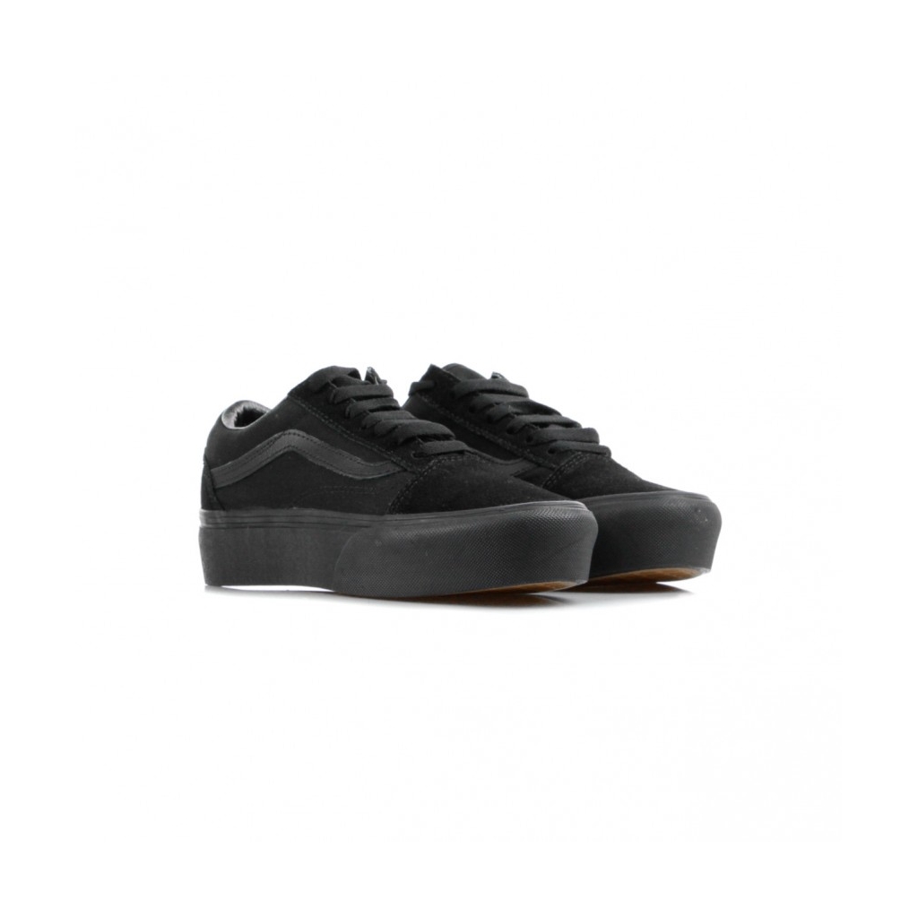 SCARPA BASSA OLD SKOOL PLATFORM BLACK/BLACK