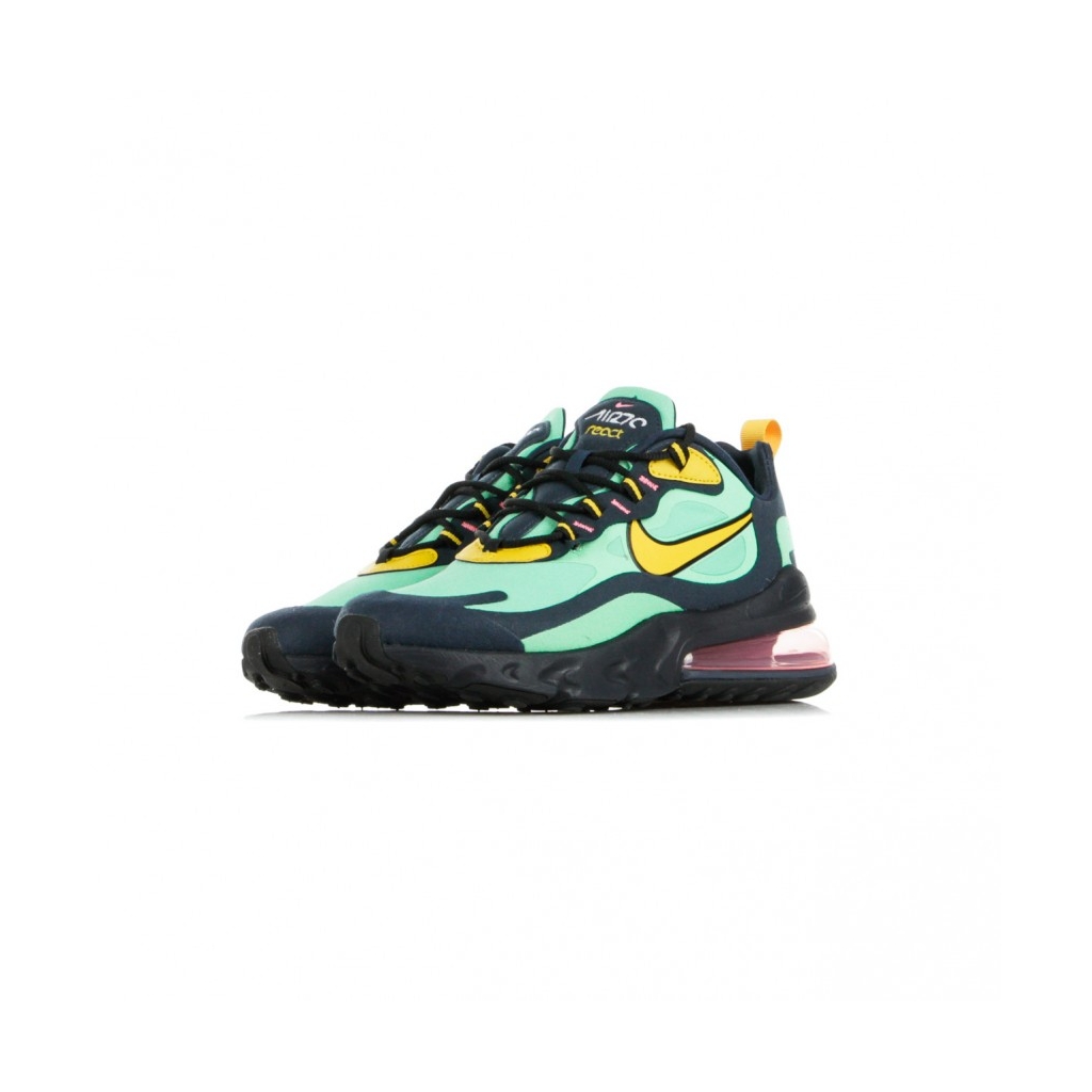 SCARPA BASSA AIR MAX 270 REACT POP ART ELECTRO GREEN/YELLOW OCHRE/OBSIDIAN