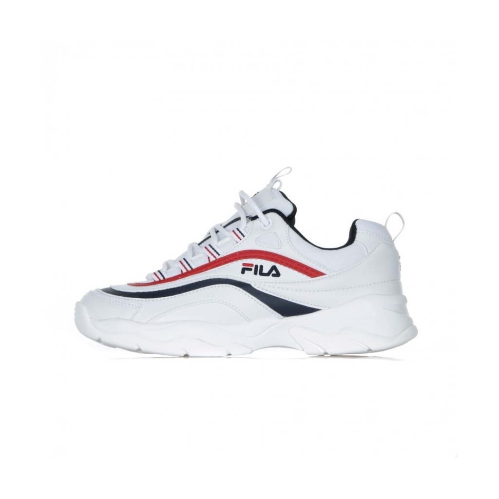 LOW SHOE LOW WMN WHITE SHOE / FILA NAVY / FILA RED