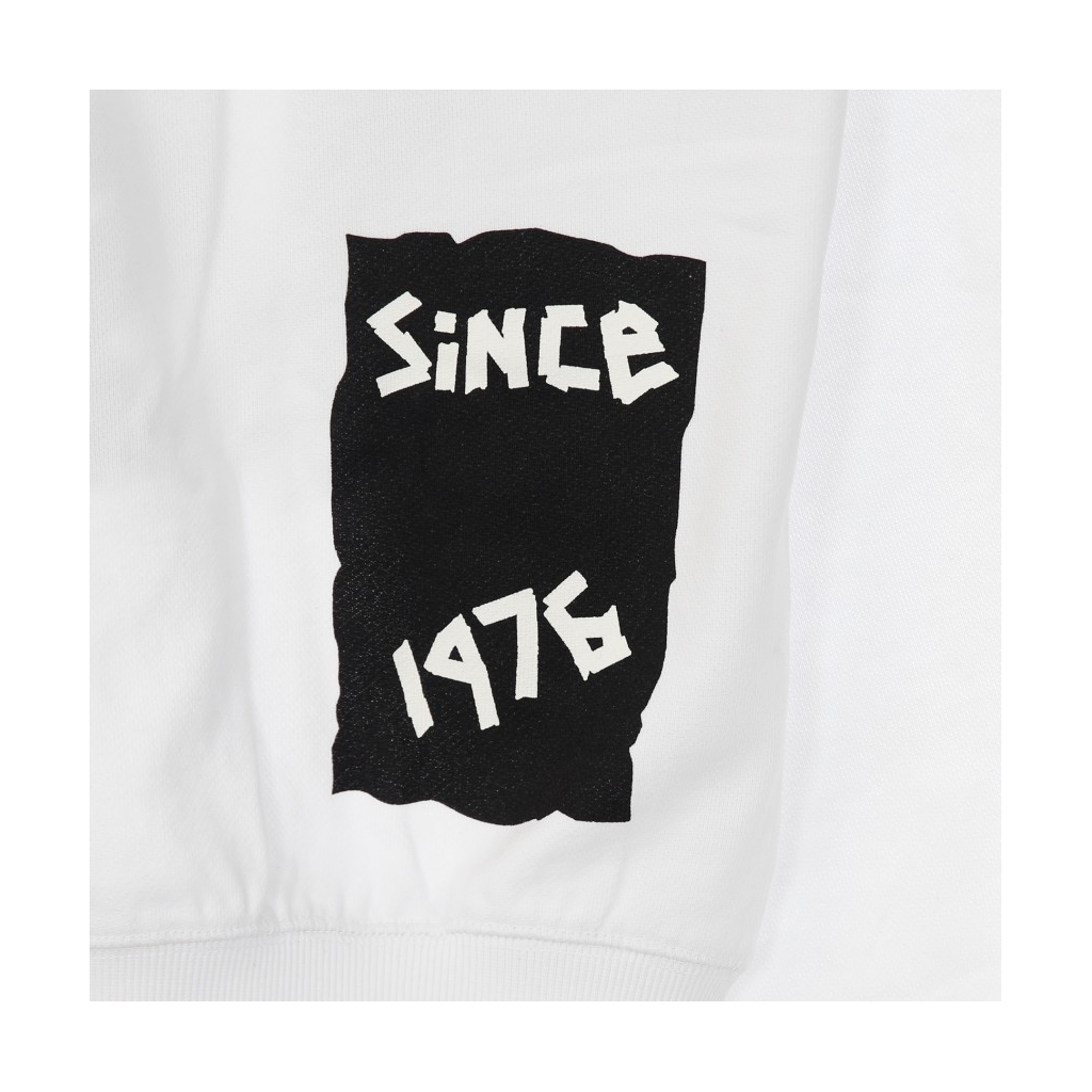 FELPA GIROCOLLO TAPE EAGLE SWEAT WHITE/BLACK