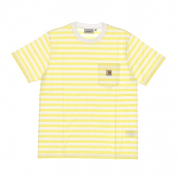 MAGLIETTA SCOTTY POCKET TEE LIMONCELLO/WHITE