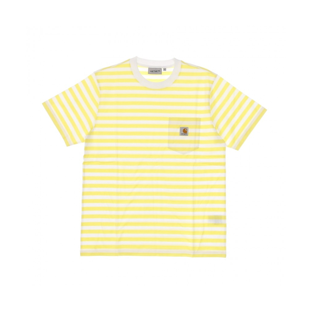 MAGLIETTA SCOTTY POCKET TEE LIMONCELLO/WHITE