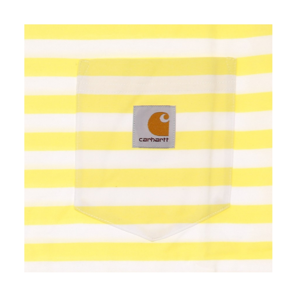 MAGLIETTA SCOTTY POCKET TEE LIMONCELLO/WHITE