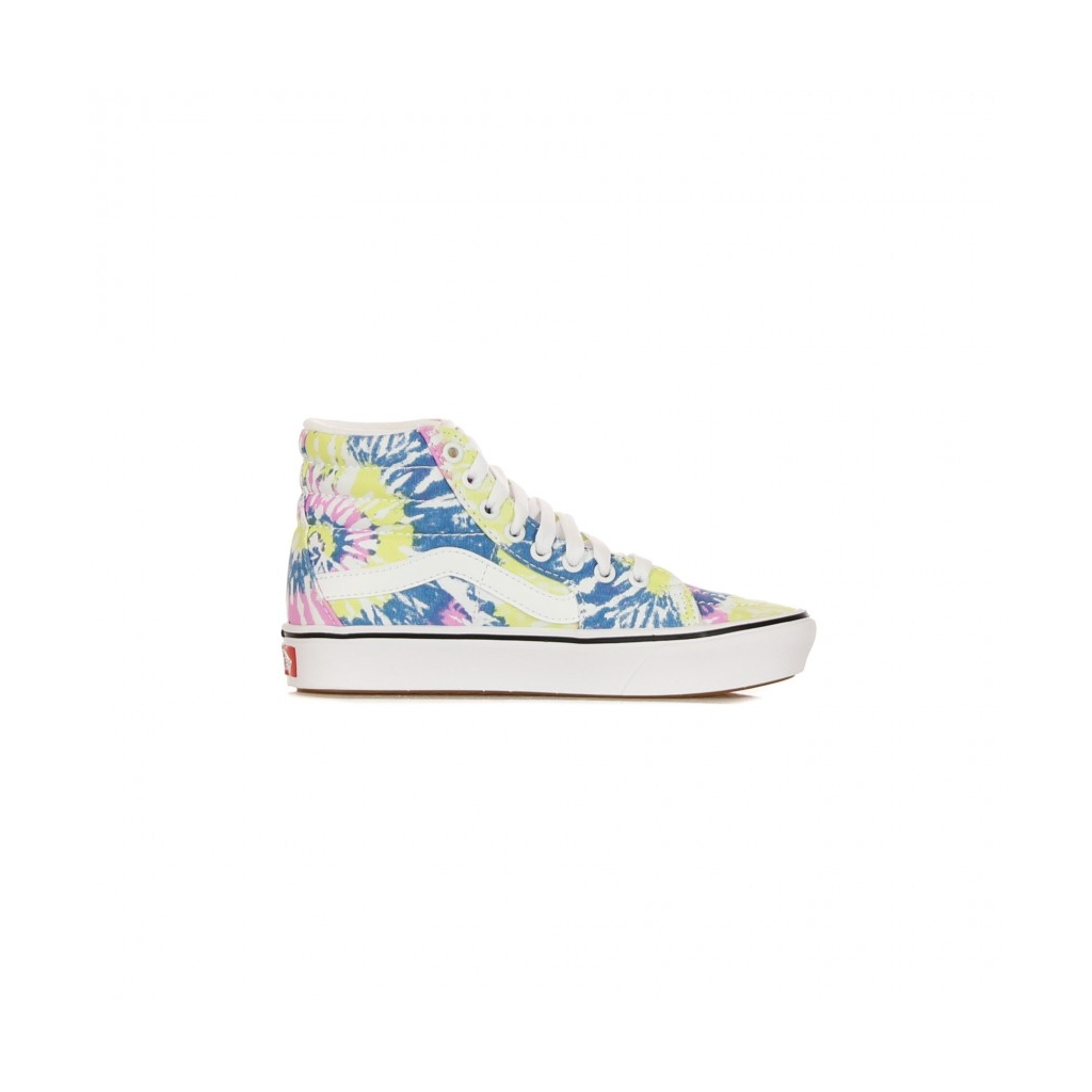 SCARPA ALTA COMFY CUSH SK8-HI TIE-DYE ORCHID/TRUE WHITE