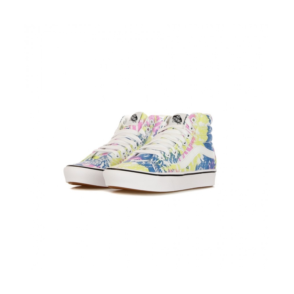 SCARPA ALTA COMFY CUSH SK8-HI TIE-DYE ORCHID/TRUE WHITE