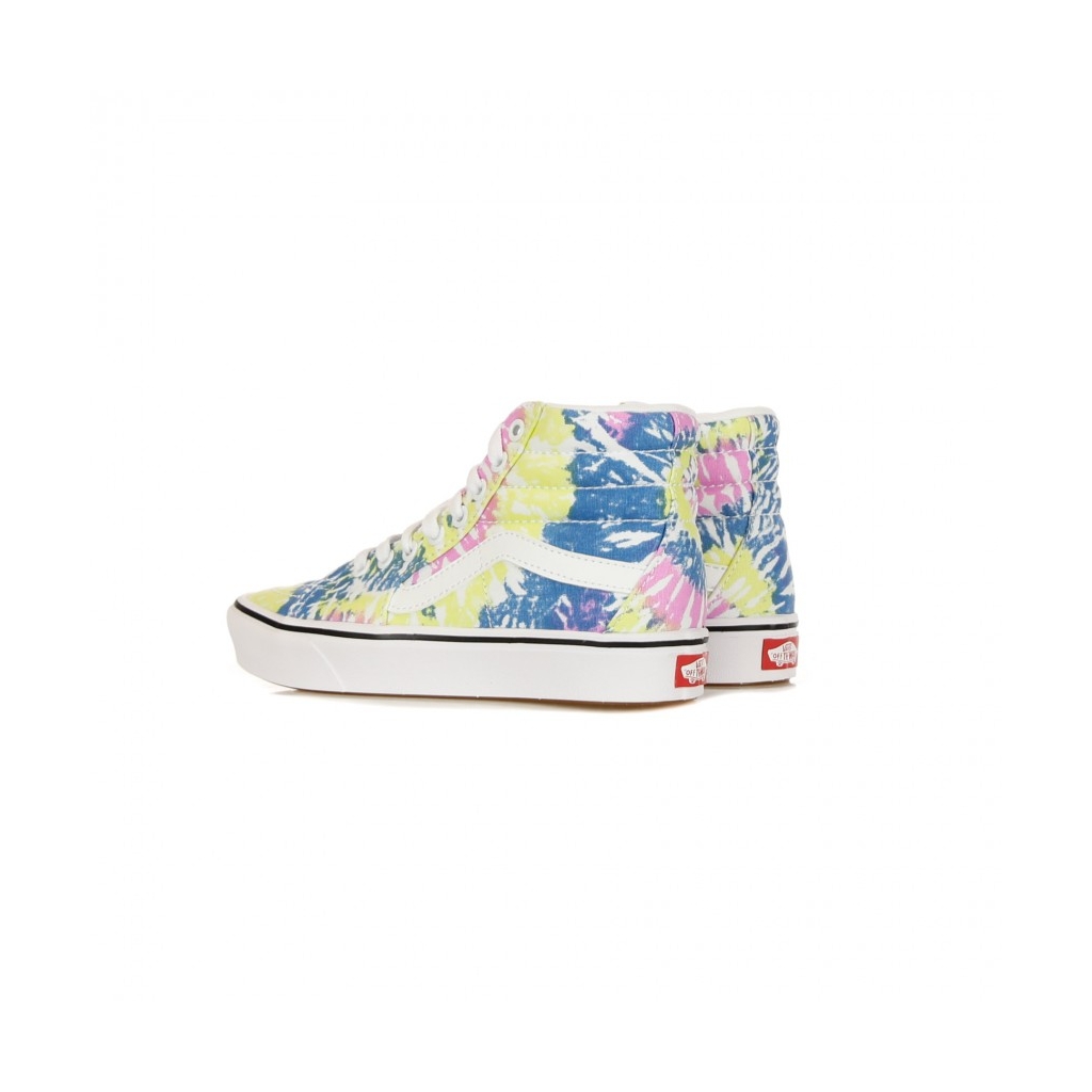 SCARPA ALTA COMFY CUSH SK8-HI TIE-DYE ORCHID/TRUE WHITE