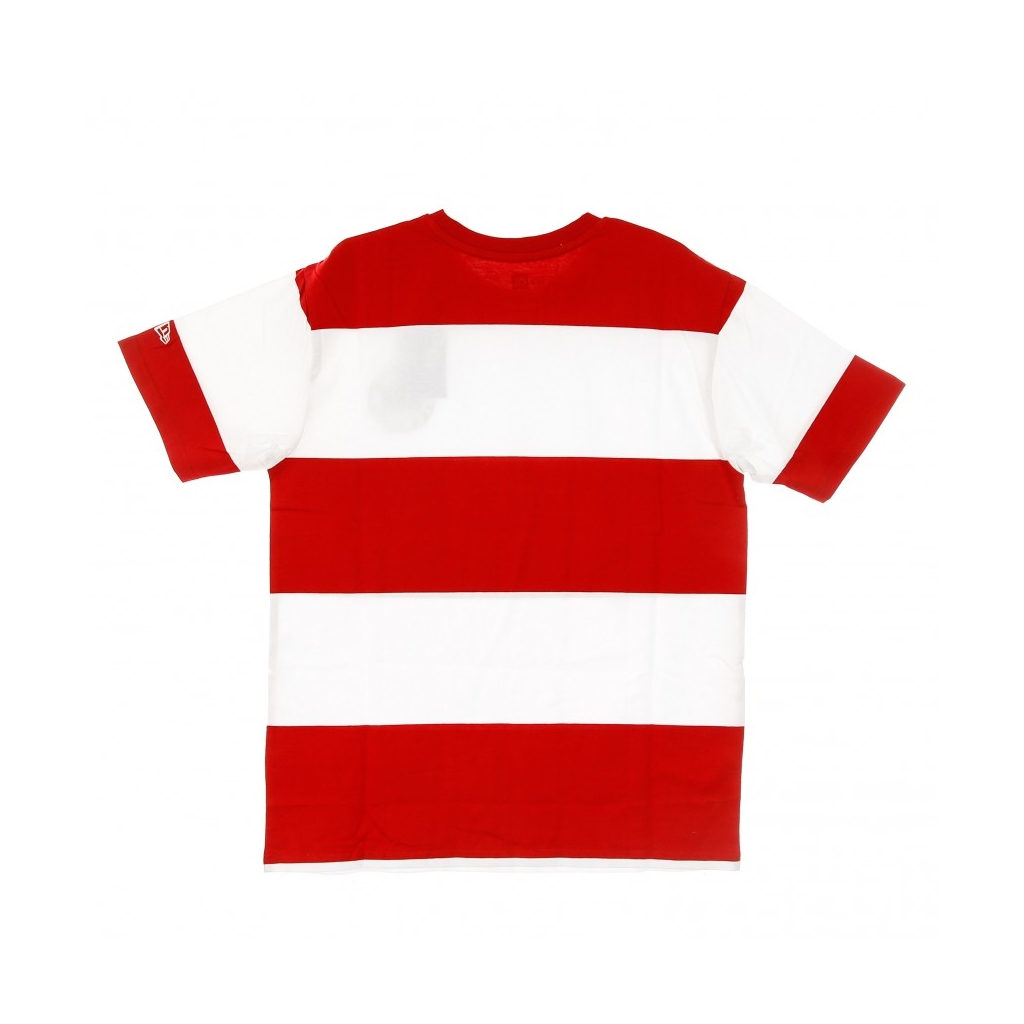 MAGLIETTA NE OVERSIZED STRIPE TEE NEW ERA WHITE/SCARLET