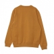 FELPA GIROCOLLO CORE LOGO CREWNECK BRUSHBACK WHEAT BOOT/BLACK