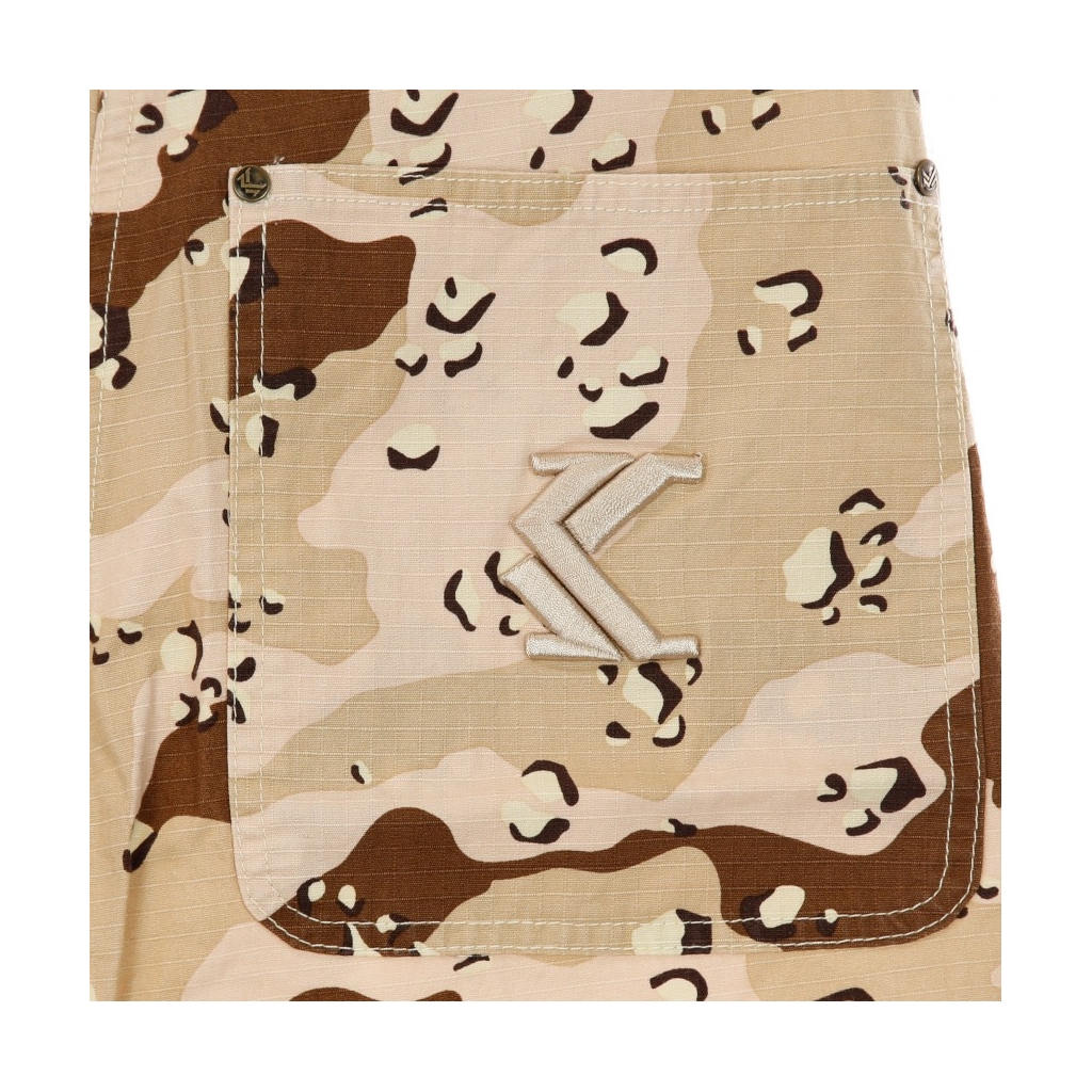 PANTALONE CORTO SMALL SIGNATURE WASHED CAMO SHORTS SAND/ROSE/BROWN