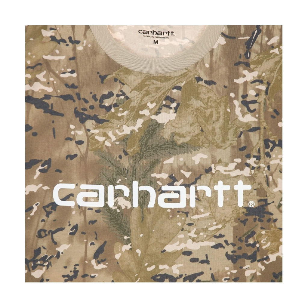 MAGLIETTA SCRIPT TEE CAMO COMBI/DESERT/WHITE