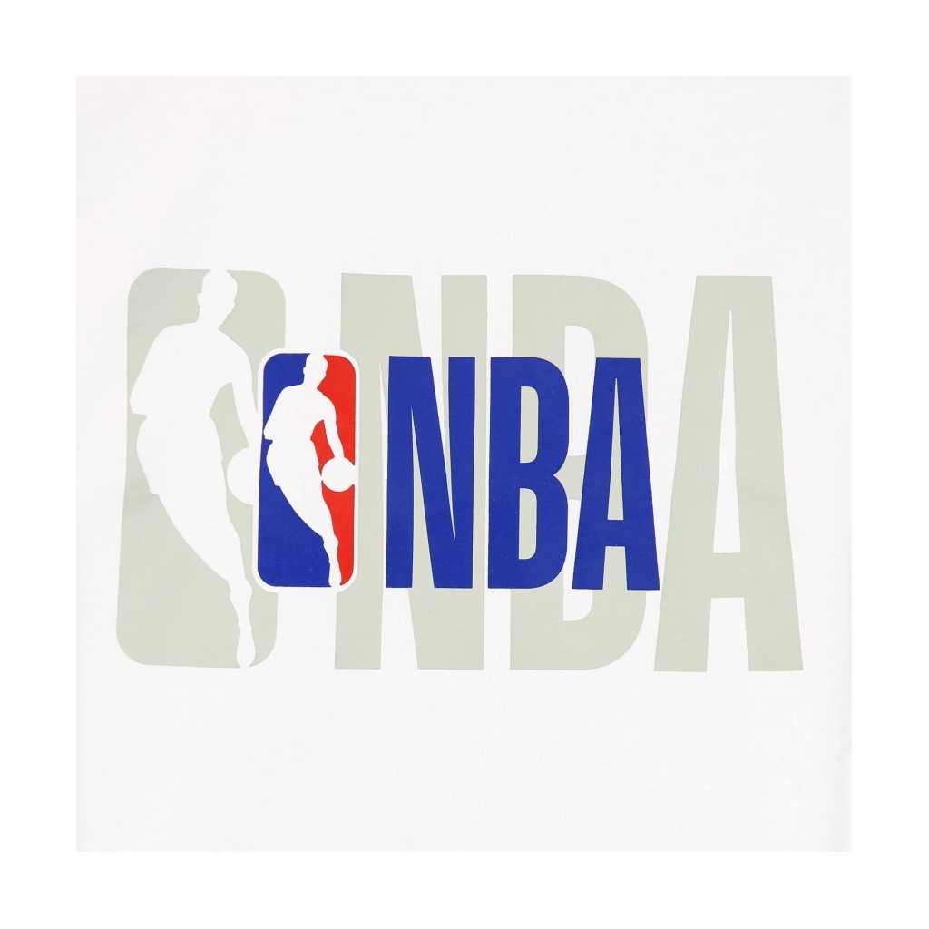 MAGLIETTA NBA LOGO TEE WHITE