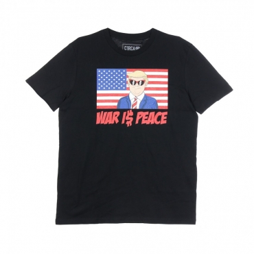 MAGLIETTA WAR IS PEACE TEE BLACK