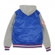 GIUBBOTTO COLLEGE MLB BESSON HOODED MIX FABRIC JACKET LOSDOD ROYAL/WHITE/RED