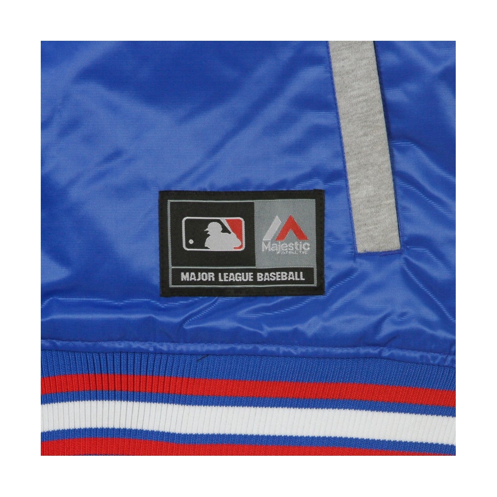 GIUBBOTTO COLLEGE MLB BESSON HOODED MIX FABRIC JACKET LOSDOD ROYAL/WHITE/RED