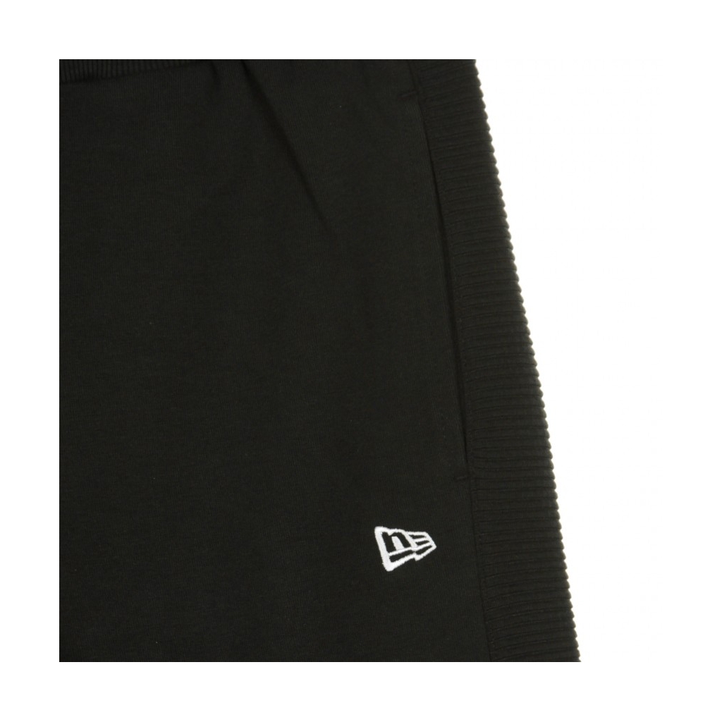 PANTALONE TUTA LEGGERO NE RIBBED INSERT JOGGER NEWERA BLACK/WHITE