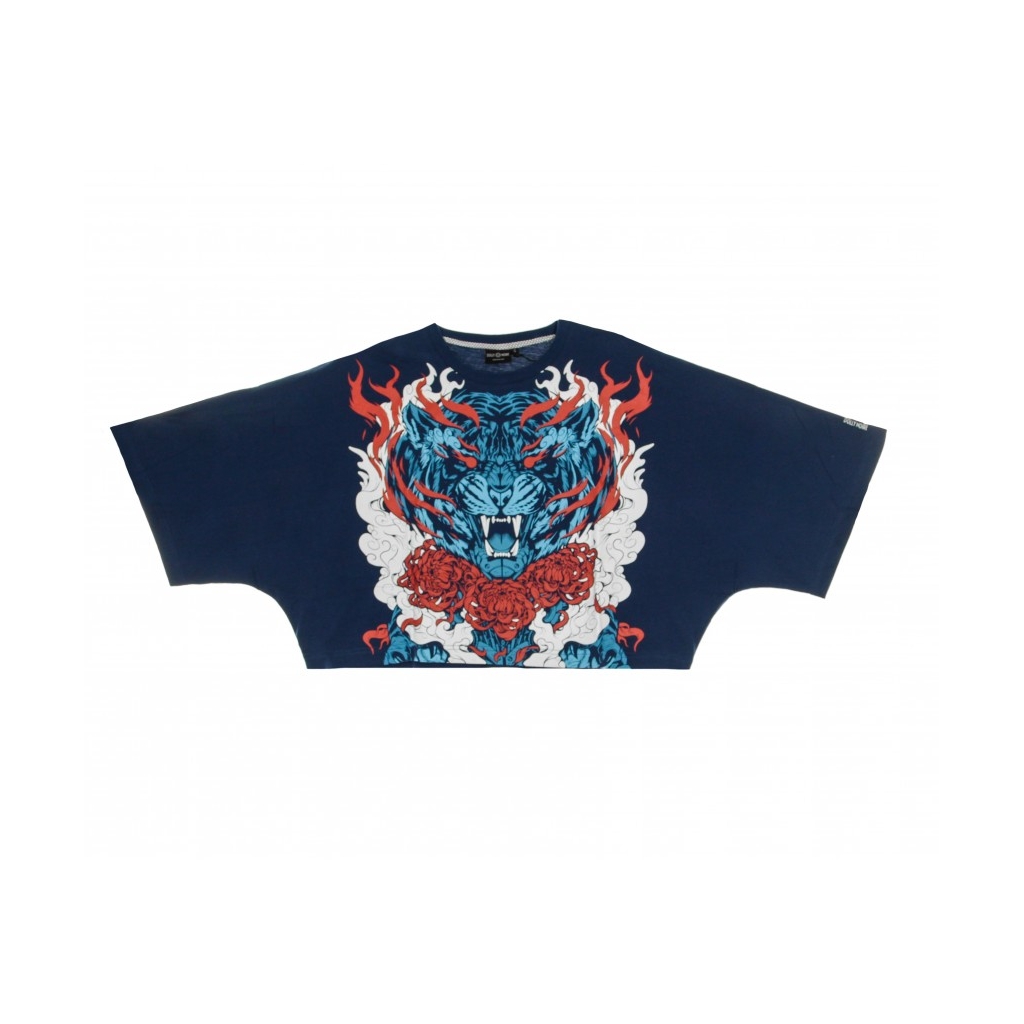 MAGLIETTA CORTA AKIRA LONG SLEEVES OVER NAVY