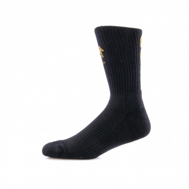 CALZA MEDIA LOGOS HARD COURT SOCKS BLACK/OCHRE